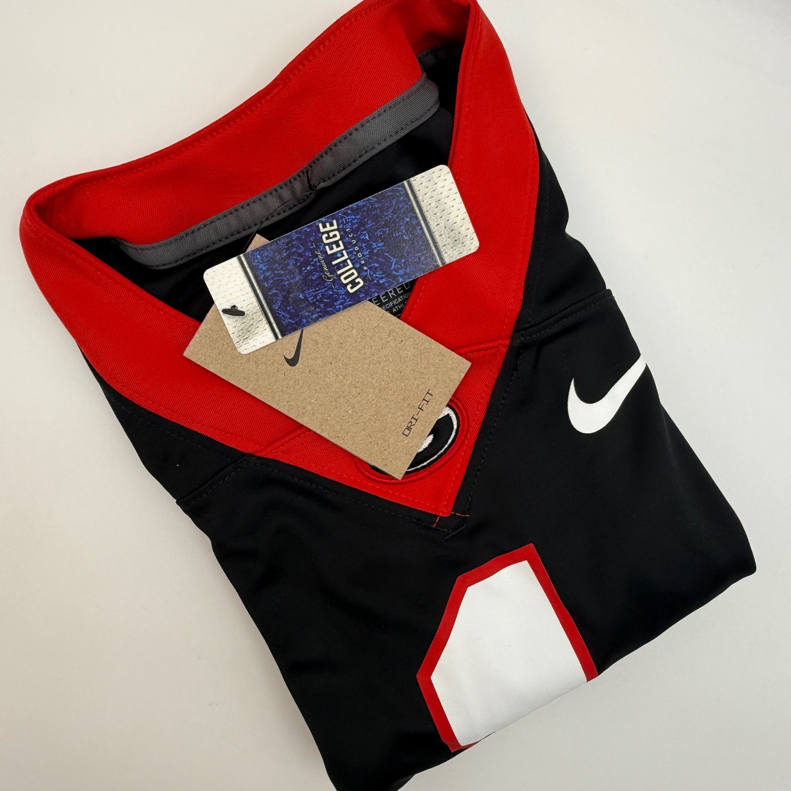 Nike Georgia Bulldogs Football Jersey Men's Size M Black Red #1 Ncaa